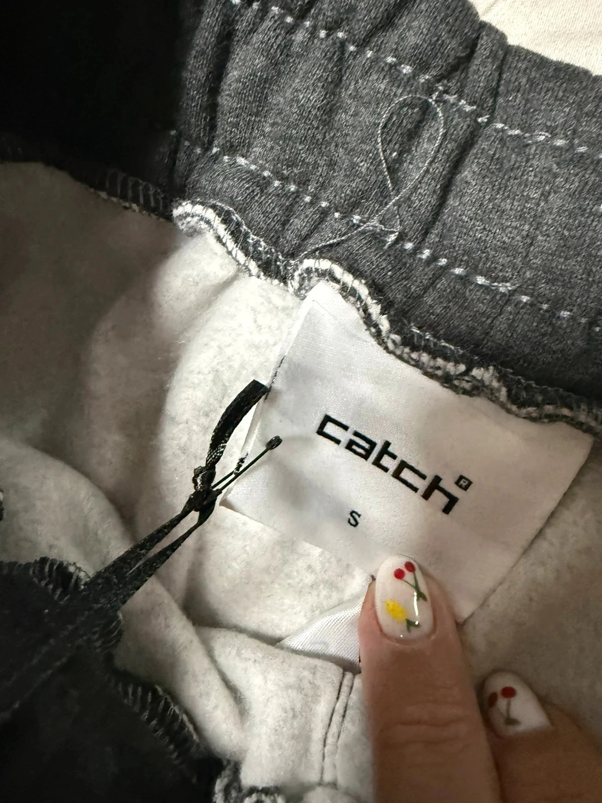 Donkergrijs cargo joggerbroek met label "catch" – photo 8